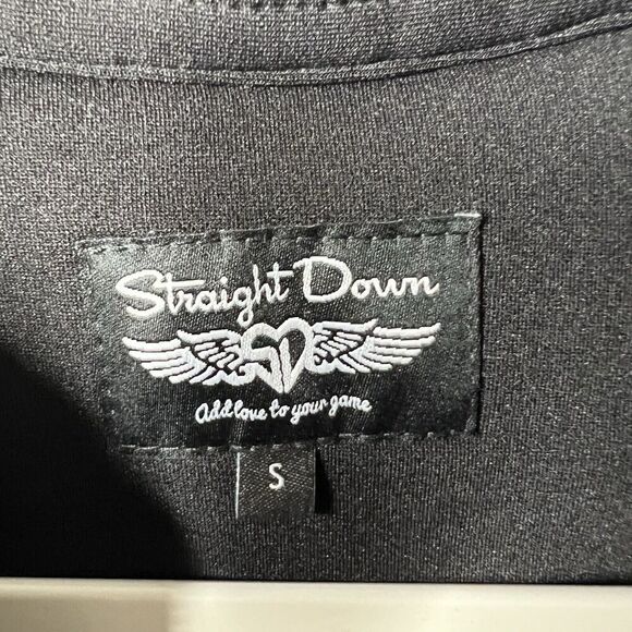 Straight Down Jacket Womens Small Golf Full Zip Stretch Quilted Gray Logo - Picture 3 of 13
